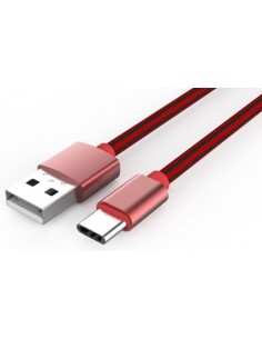 micro USB - USB type C-оплетка